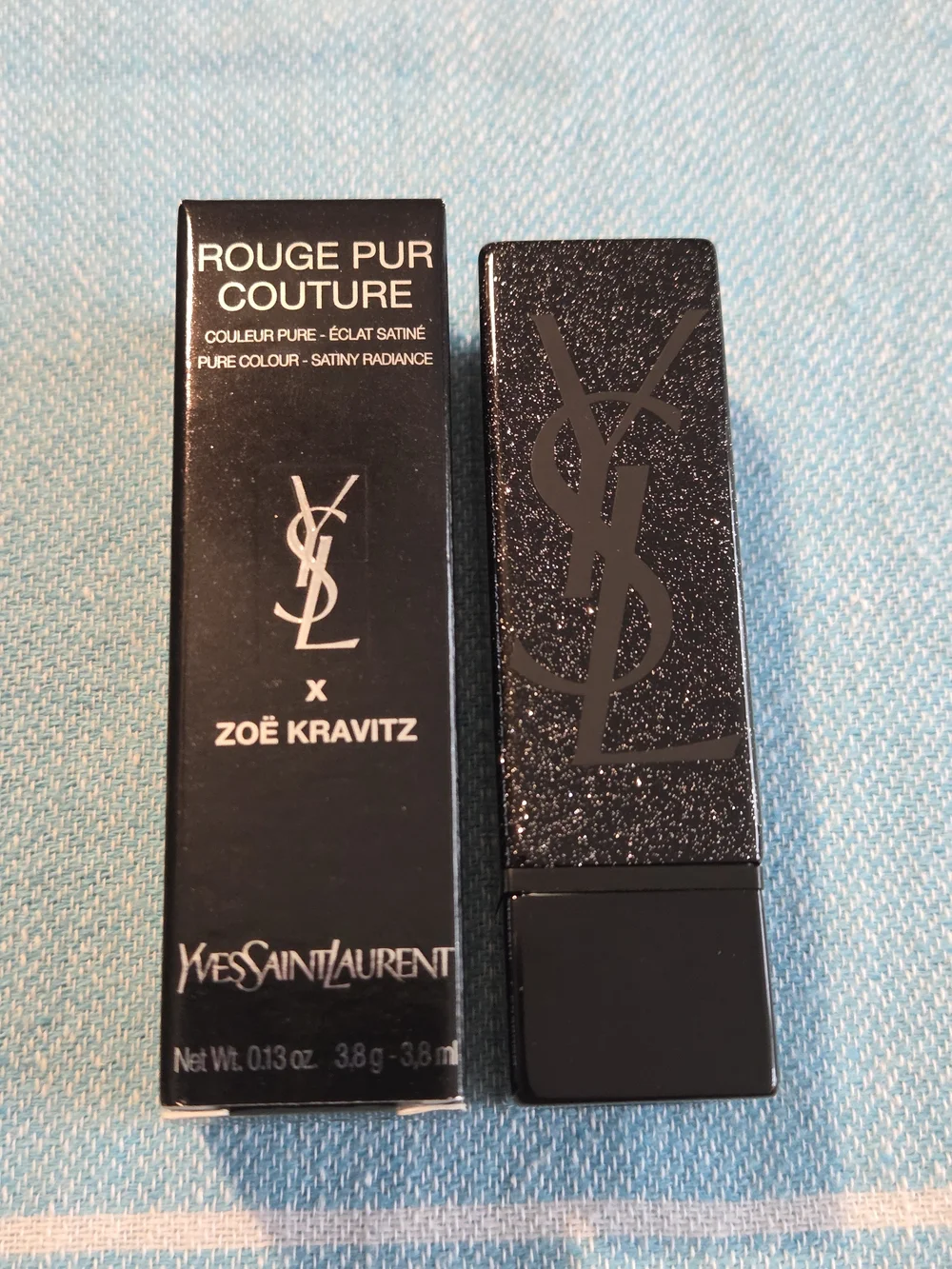 Yves Saint Laurent Rouge Pur Couture Lipstick - Black with Glitter